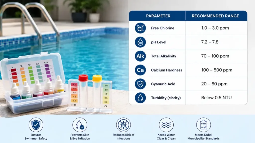 Dubai Municipality Pool Water Standards